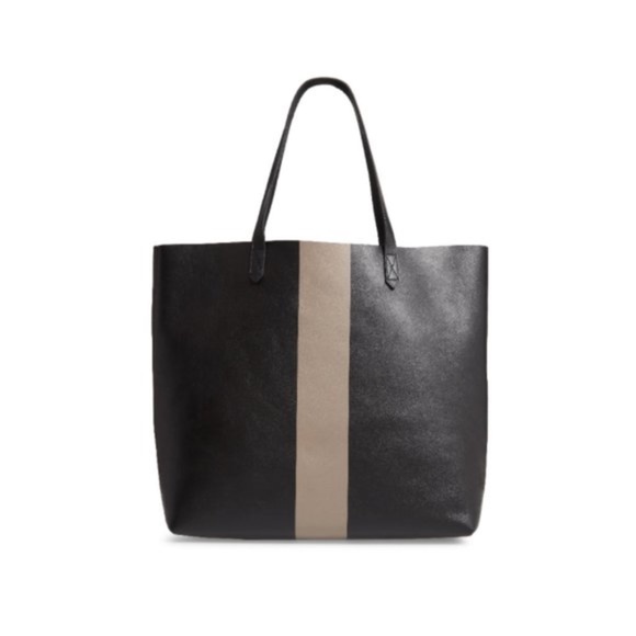 Madewell Handbags - Madewell Black Paint Stripe Tote - NWT